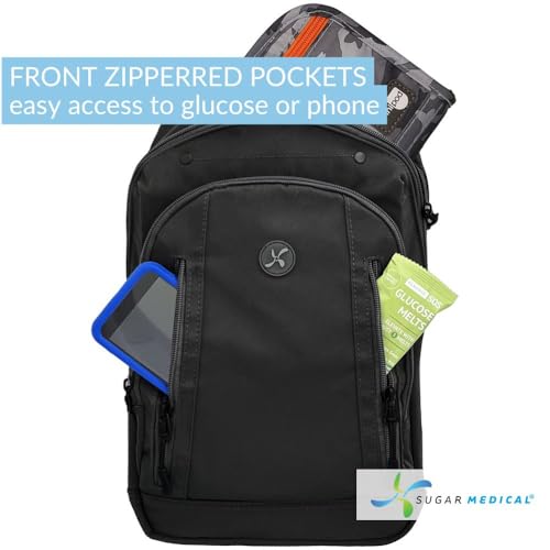 Sugar Medical Insulated Diabetes Sling Backpack | Diabetic Care Products | Diabetic Supplies Travel | Diabetes Care (Nico) - color: Nico
