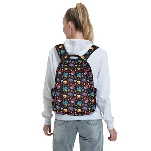 Expandable Outdoor Daypack 90S Style, Flexible Capacity Hiking Rucksack for Wilderness Travel Field Activities Men Women - color: Picture (225)