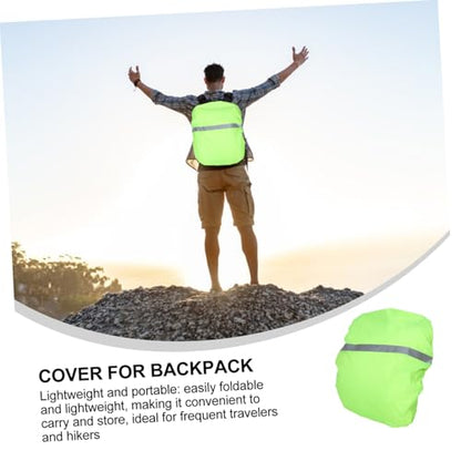 Toyvian Waterproof School Bag Covers Waterproof Bag Covers Light Green Back Oxford Cloth Back Protective Cover - color: Light Green
