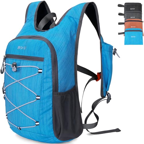 BOVIP 20L Hiking Backpack Lightweight Packable Hiking Daypack Small Travel Outdoor Foldable Shoulder Bag Blue - color: Blue 1