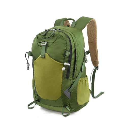 20L Hiking Backpack With Rain-Cover, Lightweight Packable Backpack For Women Men, Hiking Daypack Backpacks Fit For Camping, Sports, Daily Commuting, Short Trips (Green) - color: Green 2.0, size: 20L