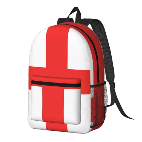 MZERSE Casual Laptop Backpack, Printed Daypack England Flag, Lightweight Commuter Bag for Work, Travel and Gym - color: Pattern (1115)