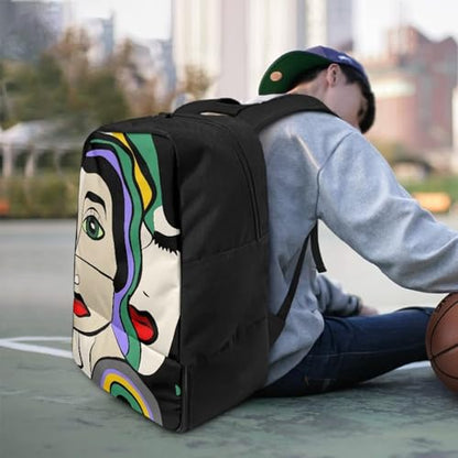 Basketball Backpack With Separate Ball Compartment And Shoes Fit Basketball Volleyball Football - color: Abstract