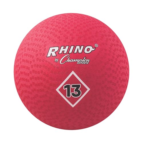Champion Sports Playground Ball – Durable High-Bounce Ball, Sizes 5", 6", 7", 10", 13" & 16" for Gym, Recess & Play - style: 13" Diameter