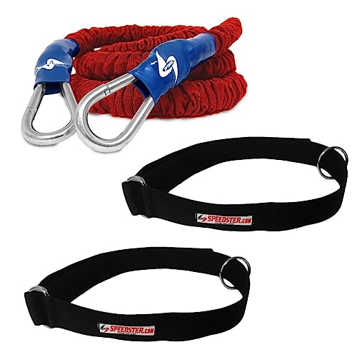 Leap Frog Athletic Speed Trainer-Train 2 Athletes at a time for Increased Speed, Jump and Agility- Includes 2 Basic Belts and Rocket Bungee
