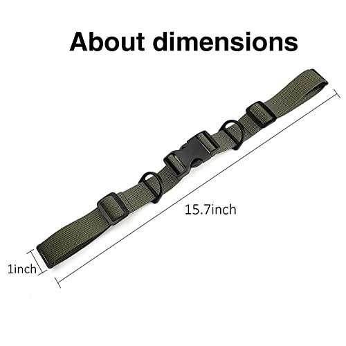 2 Pcs Adjustable Backpack Sternum Straps Chest Belt Hardness Strap with Anti-slip Fixed Clips for Camping Hiking - color: Navy Green