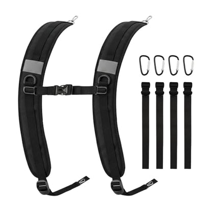 Backpack Straps Replacement, Adjustable Padded Shoulder Straps with 4 Metal Hooks, 4 Noly Strap s & D Hooks, Oxford Cloth Replacement Strap s for Backpack, Dry Bag, Sprayer