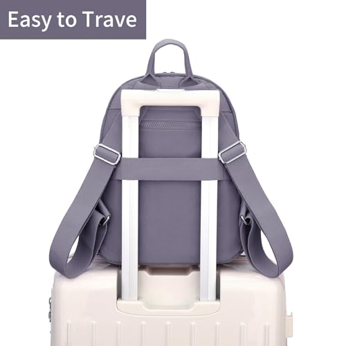 Tanweibago Mini Nylon Women Backpacks,11L Small Ladies backpacks Casual Lightweight Women Shopping Travel Daypack (Grey) - color: Grey