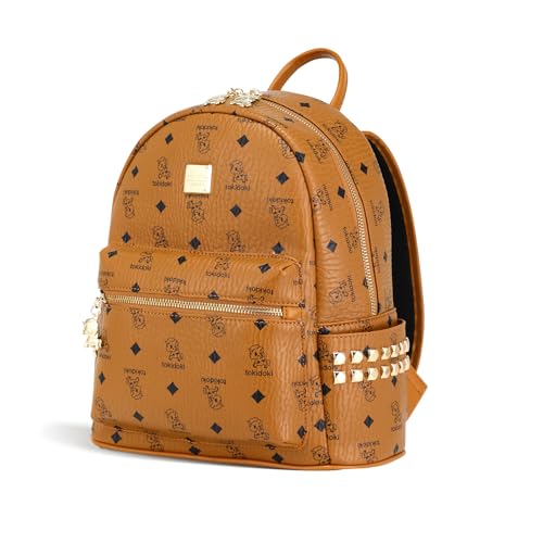 tokidoki Kawaii Mini Backpack for Women, Light Blue, Waterproof, Cute Unicorn Cartoon Quilted Design, 11.8 x 10.6 x 4.72 Inches, Casual Daypack for Daily Work and Travel - color: Brown Mini