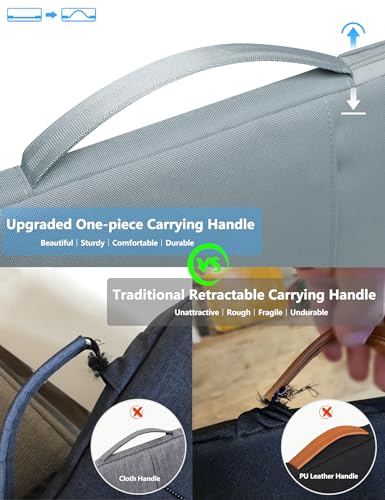 HYZUO 13.3-14 Inch Laptop Case Sleeve Bag for MacBook Pro 14 M5 M4 M3 M2 M1 2026-2021, MacBook Air/Pro 13.3, 13.8"/13.5" Surface Laptop/Book, 13" 13.3" HP Dell Lenovo Asus Acer Chromebook, Ash Blue - color: Ash Blue, size: 13.3-14 Inch