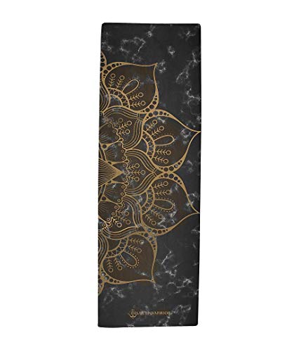 Shakti Warrior Pro Hemp Mat - Artist Designed, Premium Printed Eco-Friendly Non-Slip mat, Great for Regular & Hot Yoga, Pilates, Workouts 72 inch x 24 inch x 3mm Thick - color: Sahasrara