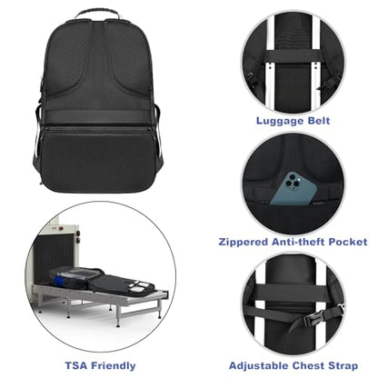 Z-MGKISS Gaming Laptop Travel Backpack Fits 18.4"-19" Laptops, Extra Large TSA Carry On Bag, Long-Term Durability College Business Work Mens Backpack, Water Resistant Rucksack Bag, Blue - color: Blue, size: 18.4 Inch (22''x15''x12'')
