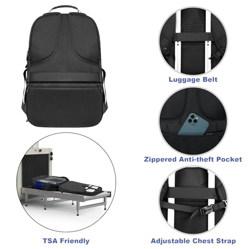 Extra Large Backpack, Travel Laptop Bag for Men, Long-Term Durability Anti-Theft College Backpack, Water Resistant TSA-Approved 17.3 Inch Rucksack Bag, Heavy Duty Business Weekender Bag, Blue - color: Blue, size: 17.3 Inch (20''x15''x10'')