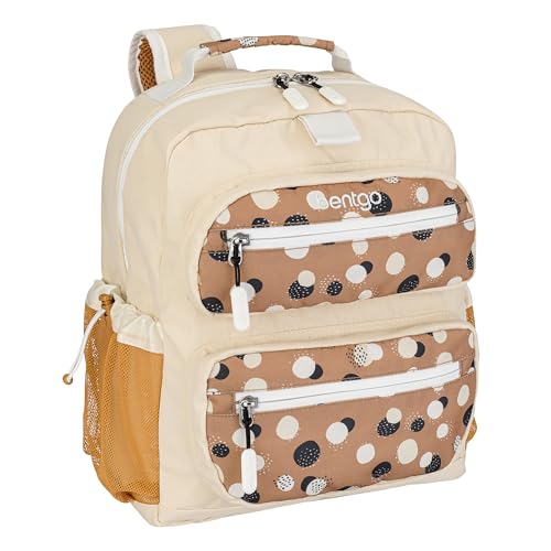 Bentgo Kids Backpack (Whimsy & Wonder Collection) - Lightweight 14’’ for School, Travel & Daycare - Ideal for Kids 4+, Durable & Water-Resistant, Roomy Interior, Loop for Lunch Bag (Spots & Dots) - color: Spots & Dots