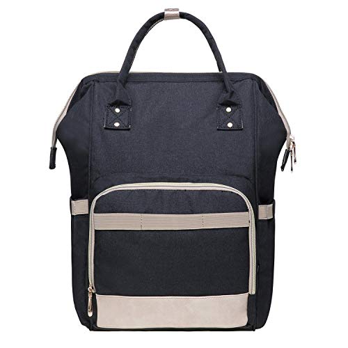 KAUKKO Lightweight Backpack Casual Travel Daypack Causal Backpack Shoulder Book Bag Multipurpose Daypacks - color: 01-5-black