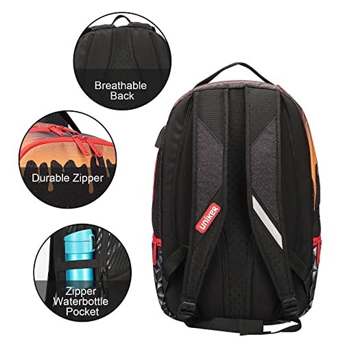 Graffiti Backpack for School, 20L Casual Daypack, Designer Laptop Backpack for 15.6 Inch Laptop - color: Warrior Pattern