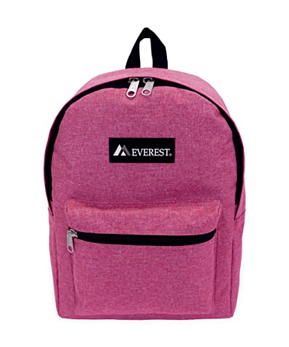 Everest 1045DM Denim Basic Backpack, Berry, One Size - color: Berry