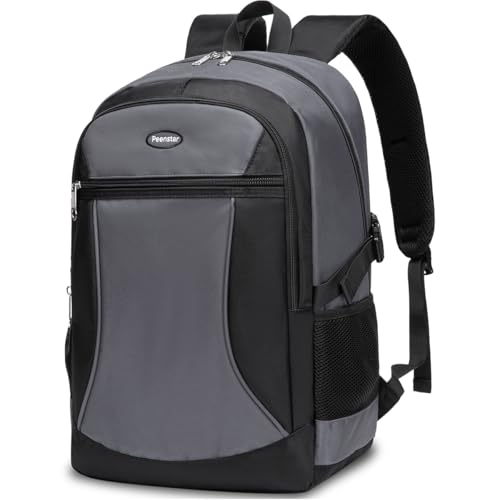 Bookbag for Boys School Backpack Middle High Student Teens Teenager College Knapsack Tween Preteen Book Bag with Laptop Compartment Casual Camping Hiking Outdoor Sports Travel Full Size Lightweight - color: Darkgray