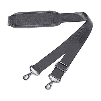 MOSISO 56 inch Shoulder Strap, Adjustable Thick Soft Universal Replacement Non-Slip Fit Padded with Metal Swivel Hooks for Laptop Shoulder Bag/Laptop Messenger Bag/Crossbody Bag, Space Gray - color: Space Gray