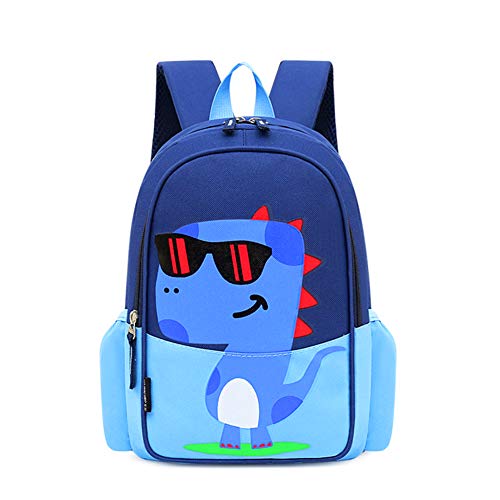 13 inch Kids Toddler Preschool Travel Backpack Kindergarten Cool Cute Cartoon Schoolbag Bookbag For Girls Boys Ages 3-5 Use - color: Dinosaur Blue, size: Medium