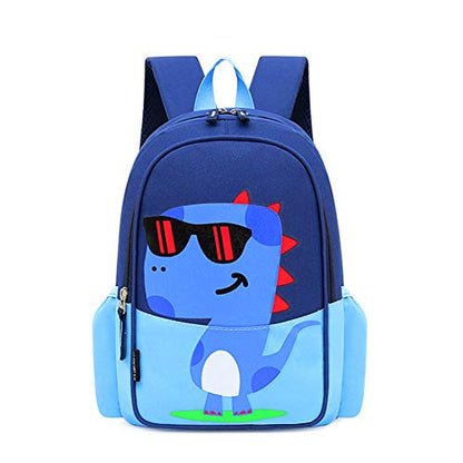 13 inch Kids Toddler Preschool Travel Backpack Kindergarten Cool Cute Cartoon Schoolbag Bookbag For Girls Boys Ages 3-5 Use - color: Dinosaur Blue, size: Medium