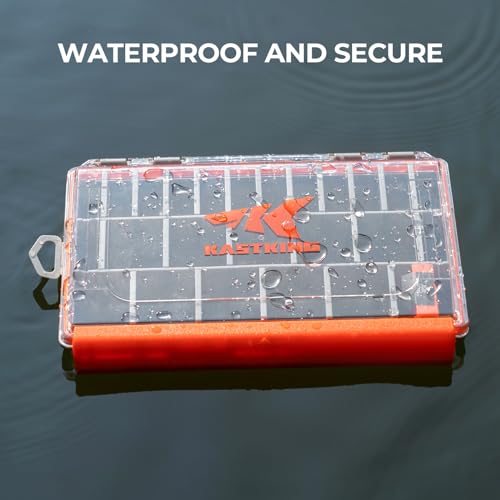 KastKing HyperSeal Waterproof Tackle Box, 3600 and 3700 Tackle Trays - size: 3600 (1 Pack) & 3700 (1 Pack) with compartment