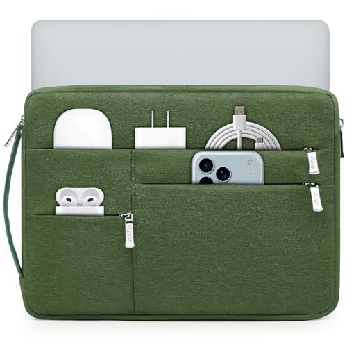 HYZUO 14-15 Inch Laptop Sleeve Bag for MacBook Air 15 M5 A3448 M4 M3 M2 2026-2023, MacBook Pro 15, 15" Surface Laptop, XPS 14/15 Plus, NoteBook Case for 14" HP Dell Lenovo Asus Acer, Grass Green - color: Grass Green, size: 14-15 Inch