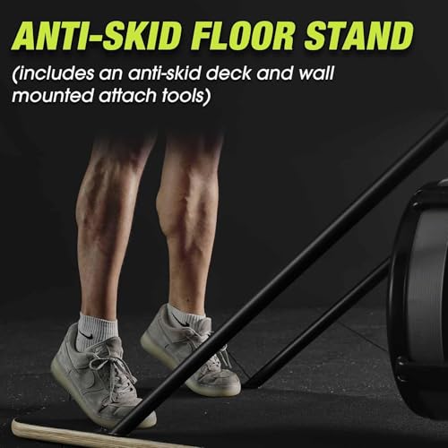 Ski Exercise Machine, GMWD Ski Equipment Indoor Aerobic Wind Resistance Machine, Indoor Strength Training Home Gym Equipment - color: Green