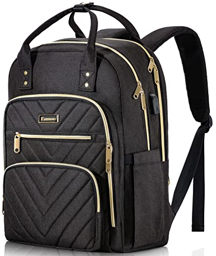 Laptop Backpack for Women Men, School Backpacks for Teens Girls Boys | 17.3 Inch Work Laptop Bag, Water Resistant College Bookbags for Girls, Black - color: Black, size: 17.3 Inch