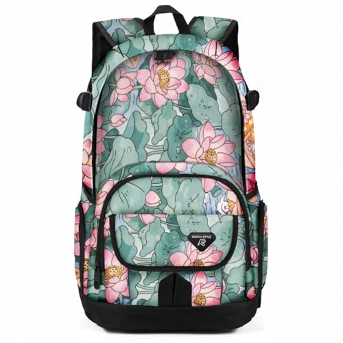 rickyh style School Backpack Travel Bag for Men & Women Lightweight College Back Pack with Laptop Compartmen - color: 04hh