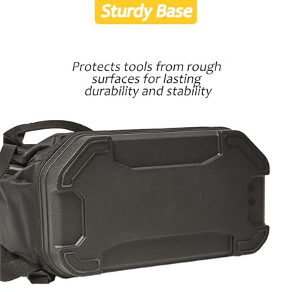 Tool Bag Backpack, Electrician Tool Backpack Heavy Duty with Laptop Compartment，Hvac Tool Back Pack w/Waterproof Molded Hard Bottom, Work Hvac Tool Backpack for Men Women Mechanic Construction