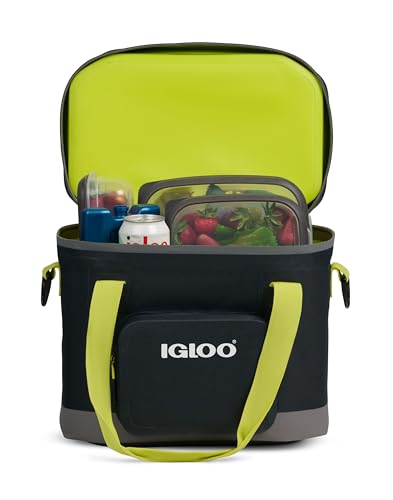 Igloo Trailmate Soft Sided Coolers | Portable Insulated Cooler Bag - color: 18-Can Jet Carbon
