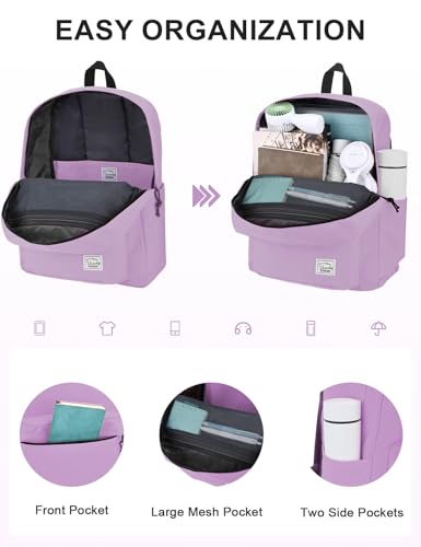 VASCHY Daypack Backpack, Orchid, Medium - color: Orchid