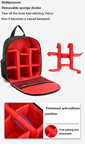 Digital DSLR Camera Waterproof Sling Backpack Shoulder Bag For Unisex Hiking Traveling (Green) - color: Green
