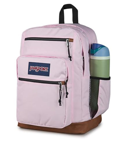 JanSport Cool Backpack with 15-inch Laptop Sleeve, Large Computer Bag Rucksack with 2 Compartments, Ergonomic Straps, Pink Ice - color: Pink Ice
