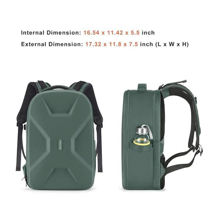 MOSISO Camera Backpack, DSLR/SLR/Mirrorless Photography Camera Bag 15-16 inch Waterproof Hardshell Case with Tripod Holder&Laptop Compartment Compatible with Canon/Nikon/Sony, Emerald Green - color: Emerald Green