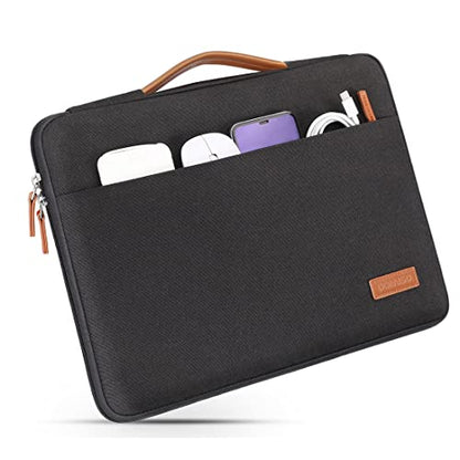 DOMISO Laptop Case Sleeve Protective Cover Compatible with MacBook Air 13 M4 M3 M2,MacBook Pro M2 M1,iPad Air/Pro,13 inch Dell,Lenovo, HP,Asus,Waterproof Computer Cases Bag with Handle,Black - color: Black, size: 13" for mac book