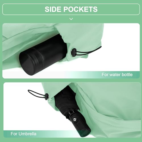 YGR Laptop Backpack for Women and Men, Waterproof Lightweight Travel Daily Rucksack Casual 15.6 inches Computer Bags for College, Green - color: Green