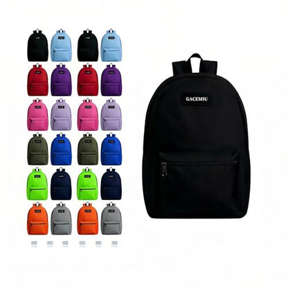 Thin lightweight School Backpacks-24 pack multicolor 17 inches