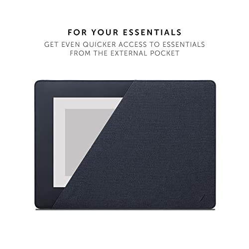 Native Union Stow Slim for MacBook Air 13” (2018 & Later), MacBook Pro 13” (2016 & Later) – Premium MacBook Sleeve with Easy-Access Magnetic Closure (Indigo) - color: Indigo, size: 14"