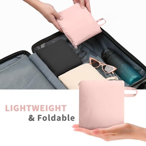 ZOMFELT Hiking Backpack for Women Men, 15L Lightweight Packable Backpack for Trip, Water Resistant Small Travel Backpacks, Foldable daypack for Hiking, Walking, Cycling, Camping, Pink - color: Pink