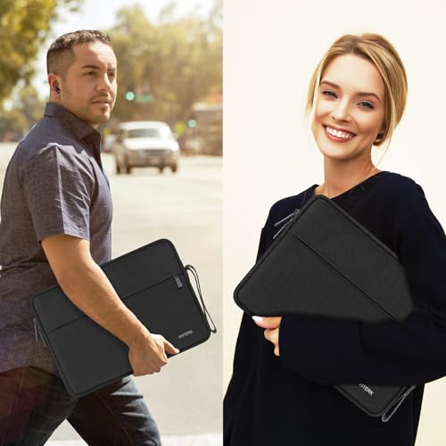 Laptop Sleeve Case 13 Inch, Water Resistant Traveling Computer Cover with Handle, Shockproof Protective Carrying Laptop Bag Compatible for 13 in MacBook Air/MacBook Pro M2 M1, Black - color: Black, size: 13 Inch