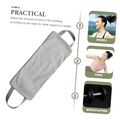 Canvas Sandbag for Weight Training Adjustable Fitness Workout Bag with Handles for Yoga and Exercise Suitable for Arm and Leg Training Heavy Duty 10kg Capacity