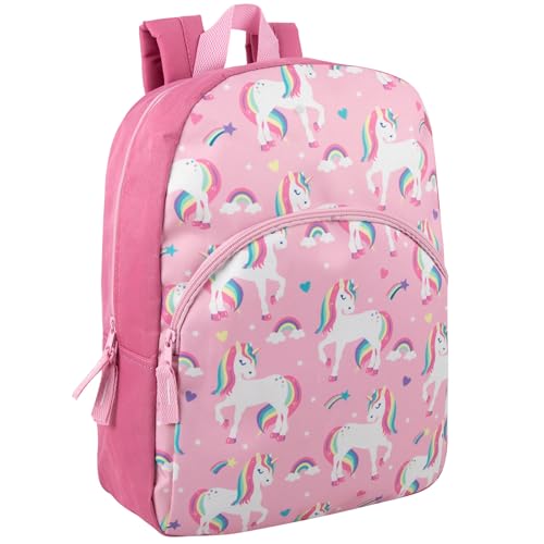 Trail maker Wholesale Kids Backpacks for Boys, Girls Bulk Backpacks 24 Pack with Fun Patterns, Adjustable Padded Straps - color: Female Fantastic Creature Prints