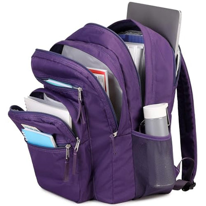 abshoo 34L Big School Backpack For College Women Middle High School Teen Girls Bookbag Travel Backpacks Daypack (Purple) - color: Purple