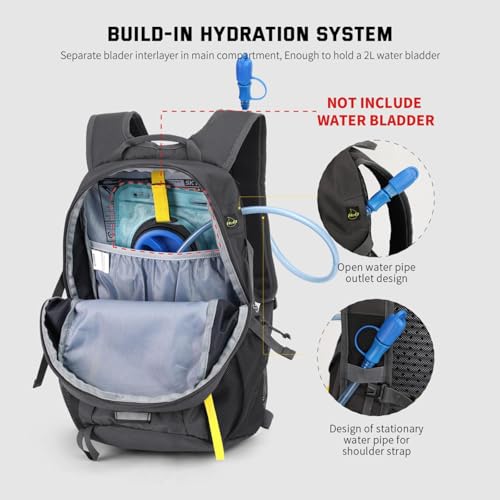 SKYSPER Small Hiking Backpack, 20L/30L Lightweight Travel Backpacks Hiking Daypack for Women Men - color: Lantc20-darkgray, size: 30L
