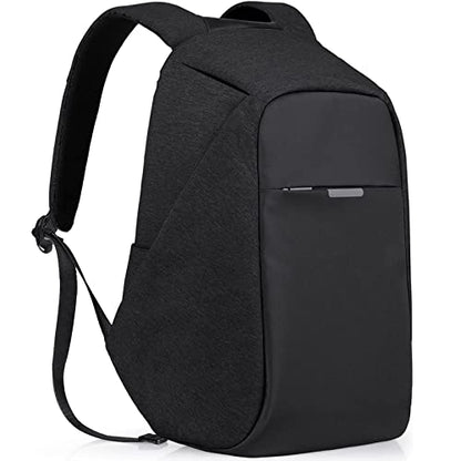 oscaurt Anti Theft Backpack 15.6 Inch Laptop Travel Backpack with Hidden Zipper and USB Charging Port Waterproof Business Computer Bag for Men & Women - color: Black