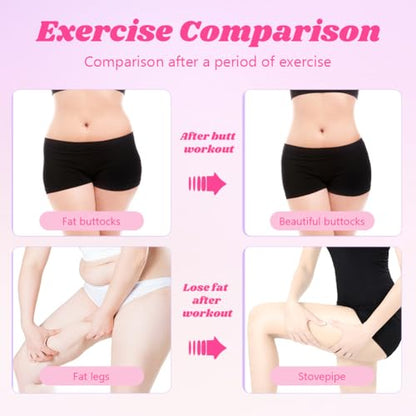 Pelvic Floor Muscle Trainer with Resistance Band, Hip & Pelvic Trainer Kegel Exerciser,Adjustable Inner Thigh Trainers Exercise Workout Equipment for Muscle Strengthening & Toning - color: Pink