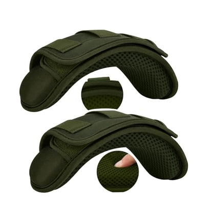 ZINZ 2-Pack Tactical Shoulder Pad, Ultra-Thick Comfort Cushion for Vest Straps, Backpacks, Breathable & Shock-Absorbing,Army Green - color: Army Green