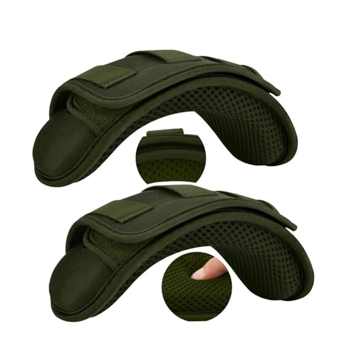 ZINZ 2-Pack Tactical Shoulder Pad, Ultra-Thick Comfort Cushion for Vest Straps, Backpacks, Breathable & Shock-Absorbing,Army Green - color: Army Green